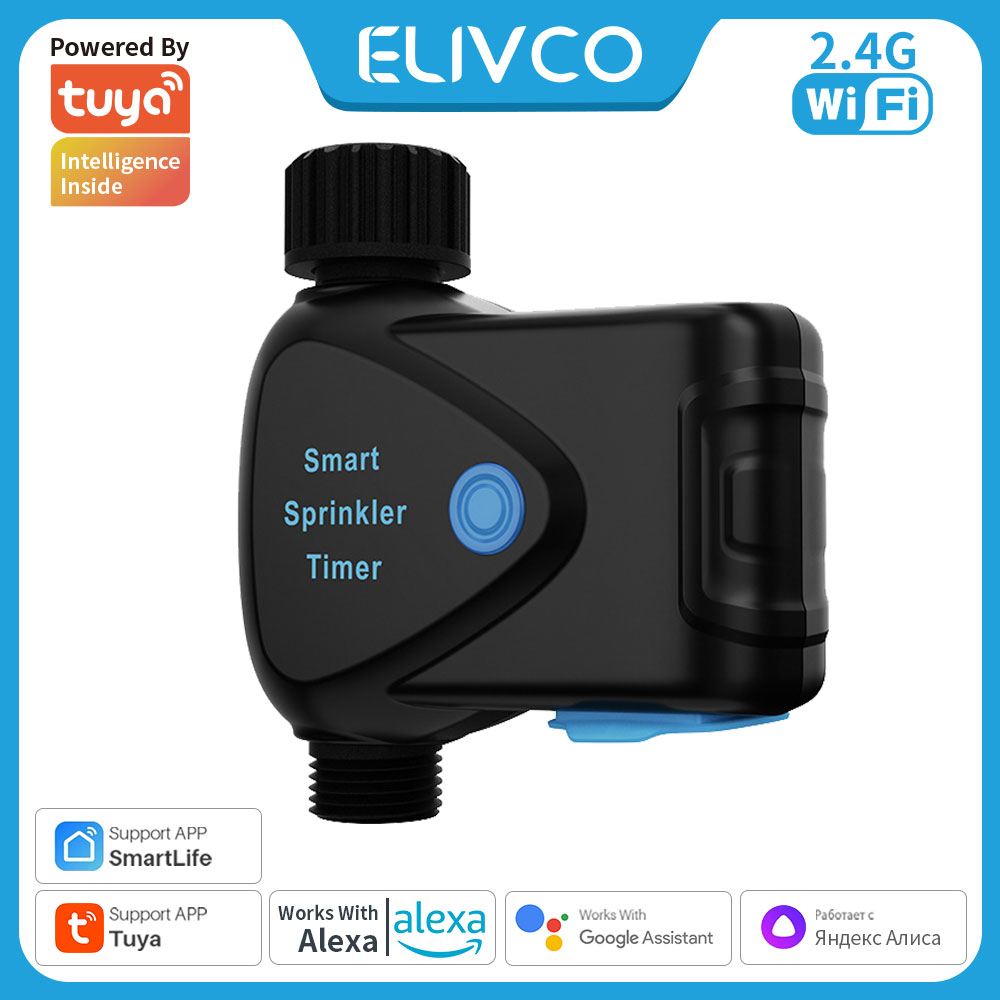 Smart Garden Watering System - อุปกรณ์ควบคุมน้ำอัจฉริยะ Tuya WiFi พร้อมฟังก์ชันวัดปริมาณน้ำในตัว, ตั้งเวลา, ควบคุมระยะไกล,