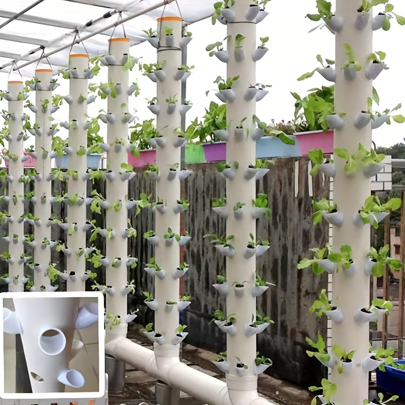 Vertical Planter Tower - 10 ชุด DIY Hydroponic หม้อสําหรับ Hydroponics