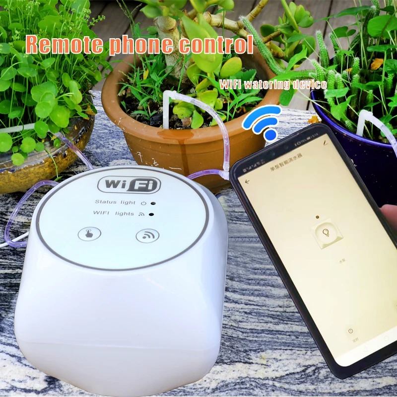 Smart Garden Iot - Wifi Lazy รดน้ําอัตโนมัติชุดปรับหยดระเบียงสวนกระถางดอกไม้กระถางระบบรดน้ําหมดเวลาหยดอุปกรณ์ชลประทาน