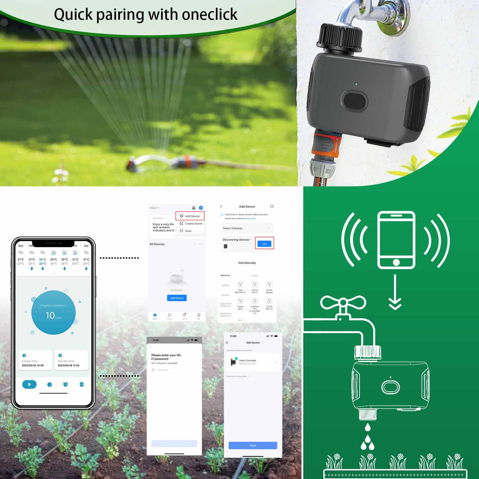 INSOMA ระบบรดน้ำต้นไม้อัตโนมัต - Smart Garden Tools บทวิจารณ์และราคา