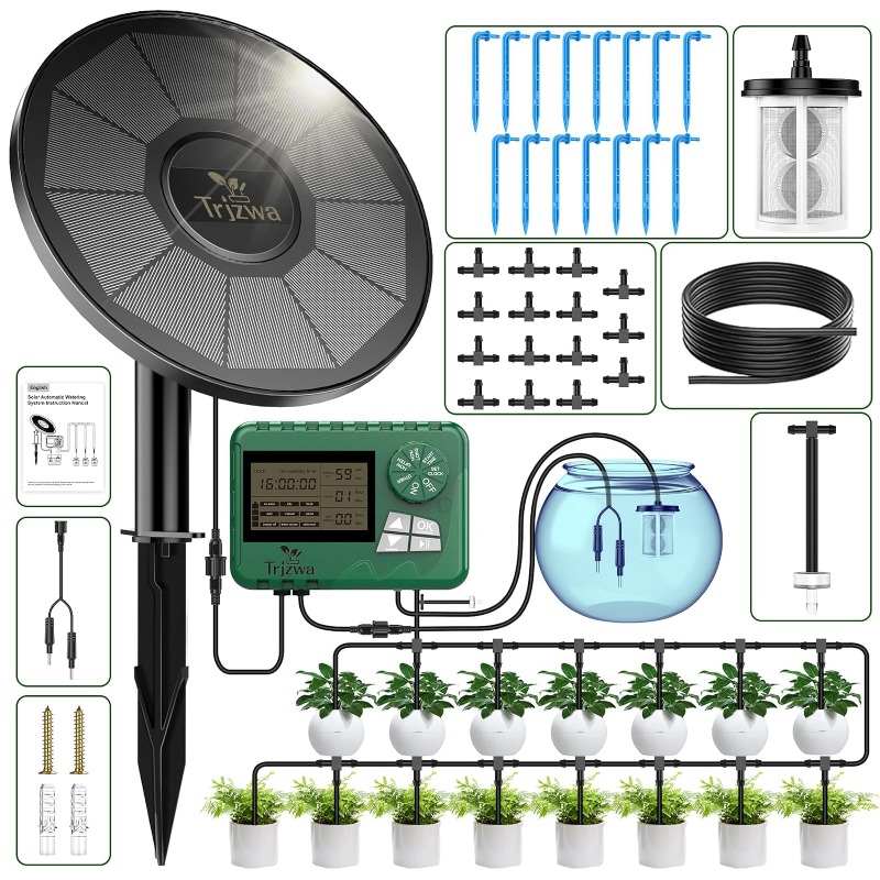 อุปกรณ์ชลประทานพลังงานแสงอาทิต - Smart Garden Watering System บทวิจารณ์และราคา