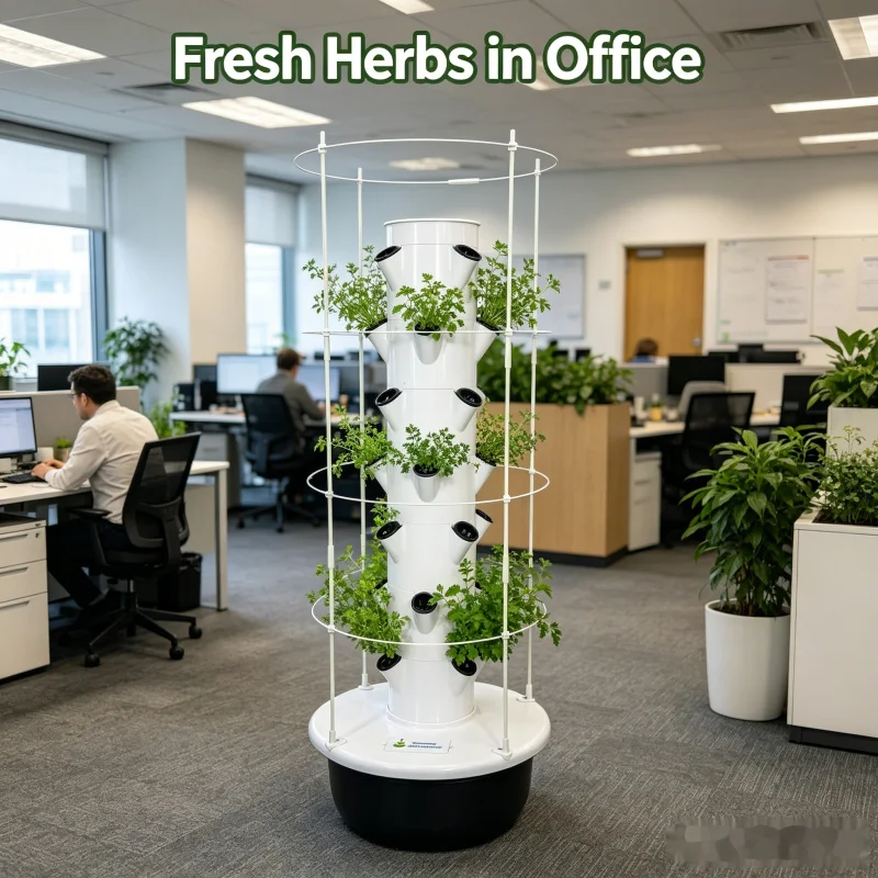 ระบบปลูกผักแนวตั้งอัจฉริยะในร่ - Vertical Planter Tower บทวิจารณ์และราคา