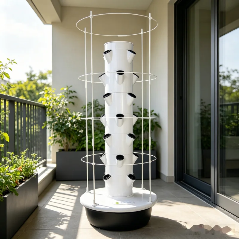หอปลูกผักแนวตั้ง 5 ชั้นแบบไฮโด - Vertical Planter Tower บทวิจารณ์และราคา