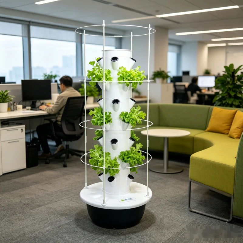 หอปลูกผักแนวตั้ง 5 ชั้นแบบไฮโด - Vertical Planter Tower บทวิจารณ์และราคา