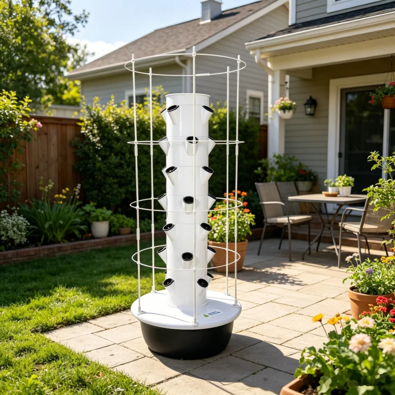 หอปลูกผักแนวตั้ง 5 ชั้นแบบไฮโด - Vertical Planter Tower บทวิจารณ์และราคา