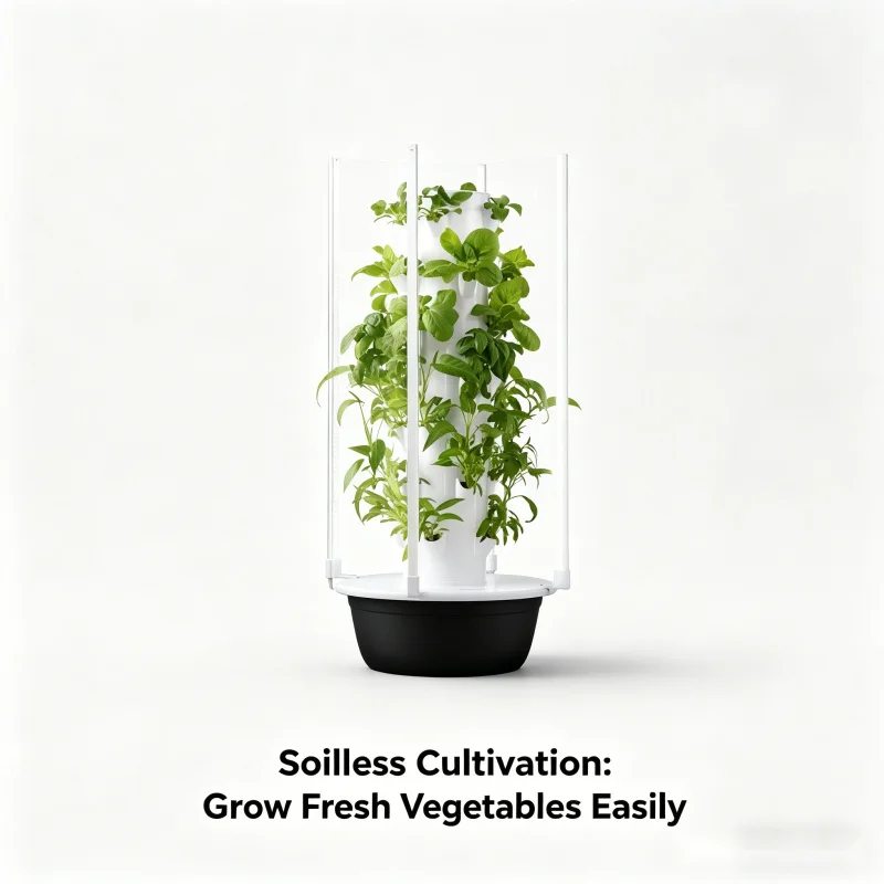 หอปลูกผักแนวตั้งแบบไฮโดรโปนิกส - Vertical Planter Tower บทวิจารณ์และราคา