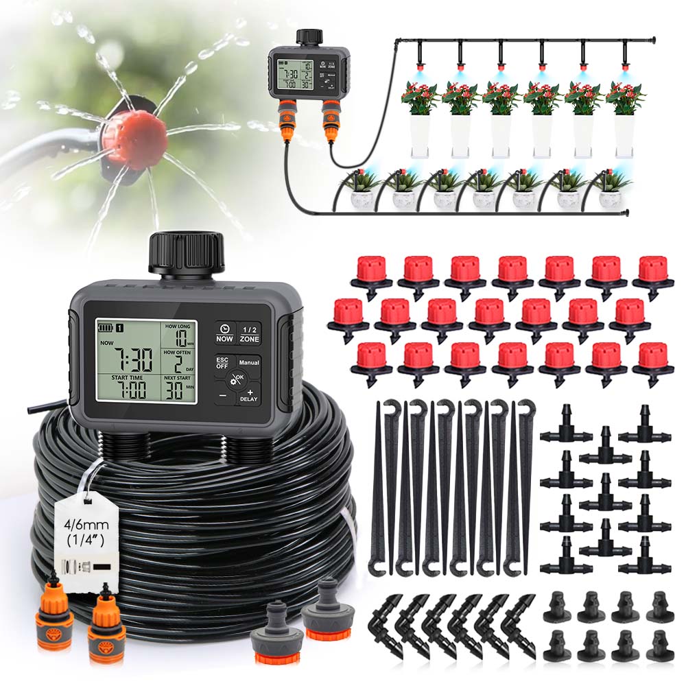จอแสดงผล LCD แบบสองโซนอิสระ ตั - Smart Garden Tools บทวิจารณ์และราคา