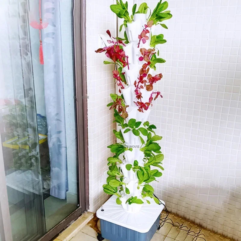 ระบบปลูกพืชไร้ดินแบบแนวตั้งในเ - Vertical Planter Tower บทวิจารณ์และราคา