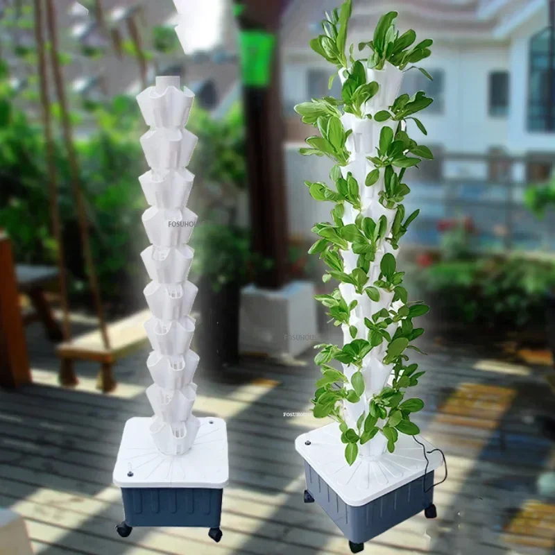 ระบบปลูกพืชไร้ดินแบบแนวตั้งในเ - Vertical Planter Tower บทวิจารณ์และราคา