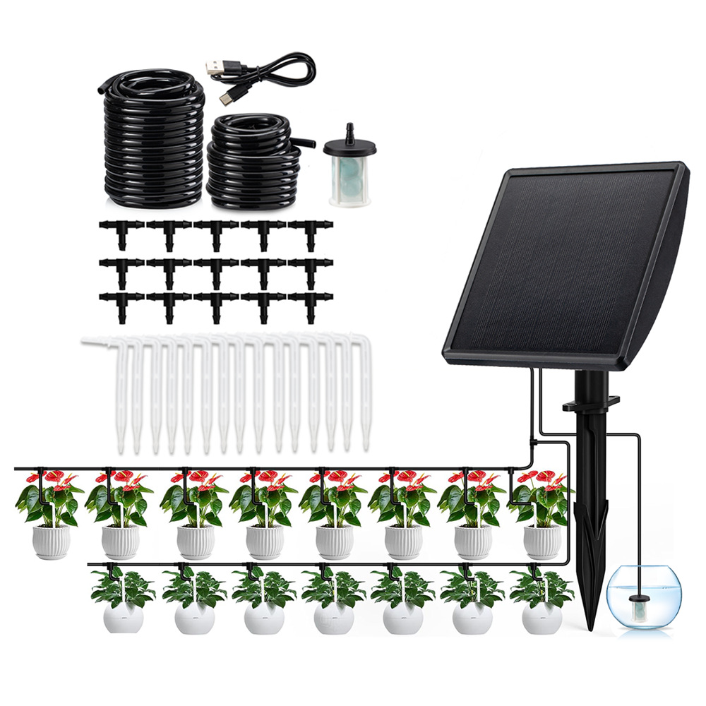ปั๊มน้ำหยดอัตโนมัติพลังงานแสงอ - Smart Garden Watering System บทวิจารณ์และราคา